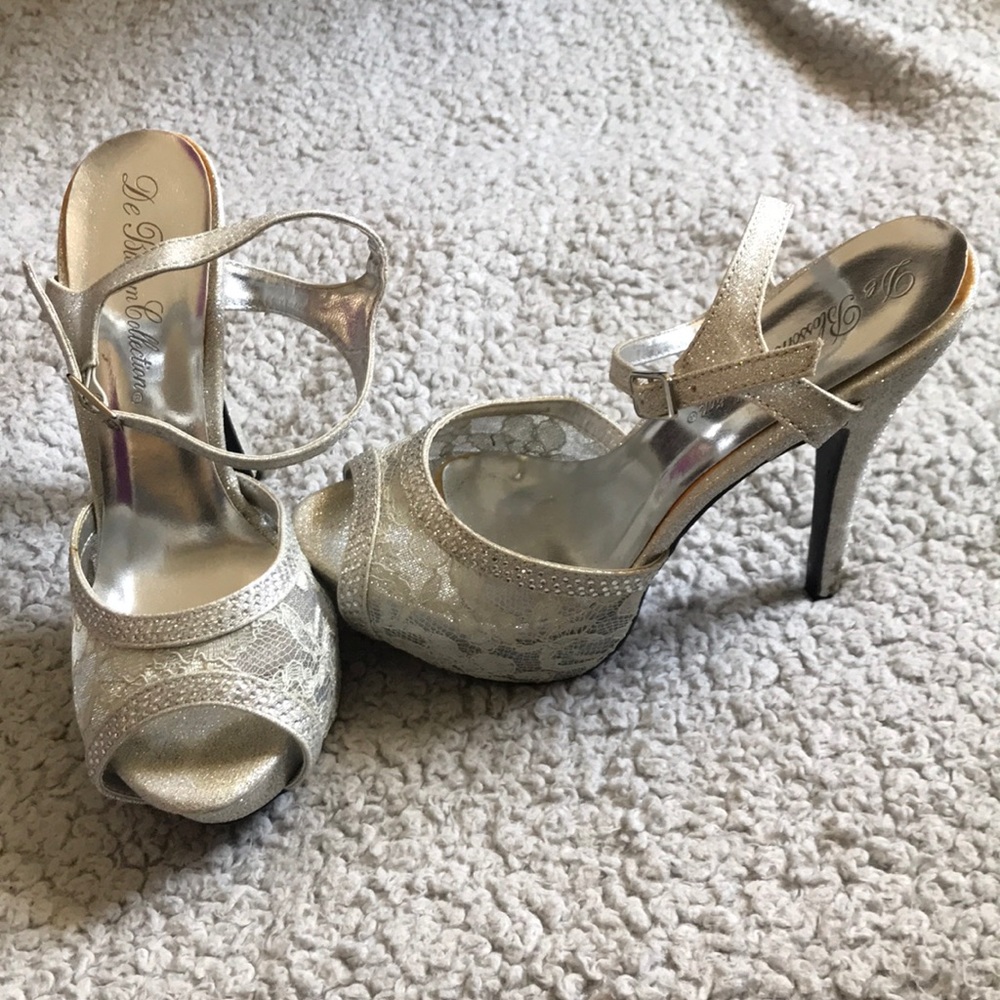 silver heels